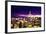 NYC Purple Sunset II - In the Style of Oil Painting-Philippe Hugonnard-Framed Giclee Print