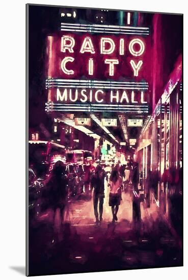 NYC Radio City-Philippe Hugonnard-Mounted Giclee Print