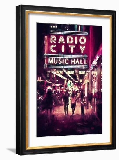 NYC Radio City-Philippe Hugonnard-Framed Giclee Print