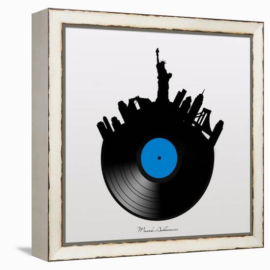 NYC record-Mark Ashkenazi-Framed Premier Image Canvas