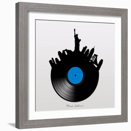 NYC record-Mark Ashkenazi-Framed Giclee Print