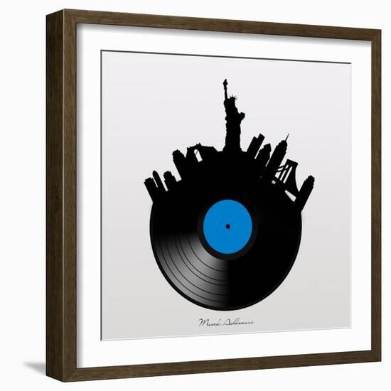 NYC record-Mark Ashkenazi-Framed Giclee Print