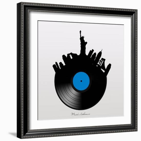 NYC record-Mark Ashkenazi-Framed Giclee Print