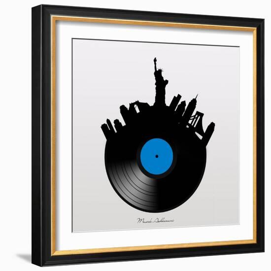 NYC record-Mark Ashkenazi-Framed Giclee Print