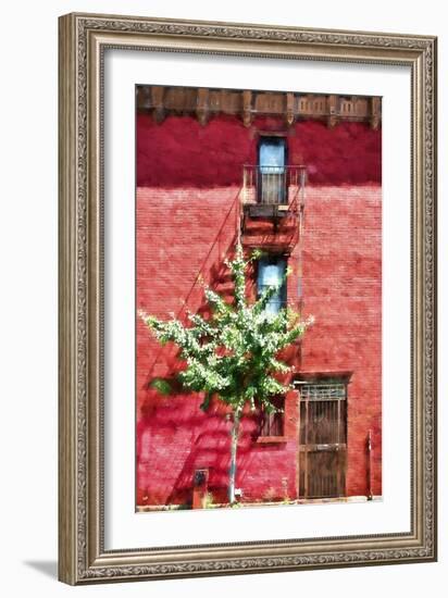 NYC Red Wall-Philippe Hugonnard-Framed Giclee Print