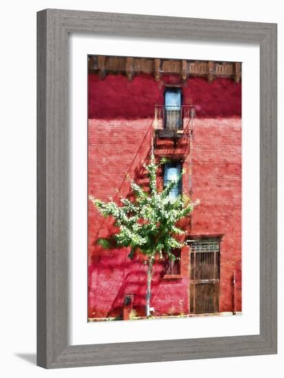 NYC Red Wall-Philippe Hugonnard-Framed Giclee Print