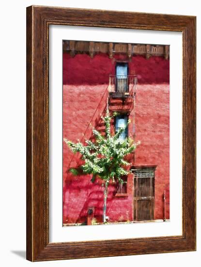 NYC Red Wall-Philippe Hugonnard-Framed Giclee Print