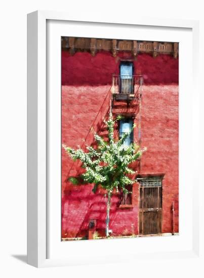NYC Red Wall-Philippe Hugonnard-Framed Giclee Print