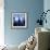 NYC - Reflections in Blue I-Kate Carrigan-Framed Art Print displayed on a wall