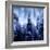 NYC - Reflections in Blue I-Kate Carrigan-Framed Art Print