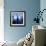 NYC - Reflections in Blue I-Kate Carrigan-Framed Art Print displayed on a wall