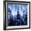 NYC - Reflections in Blue I-Kate Carrigan-Framed Art Print