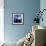 NYC - Reflections in Blue II-Kate Carrigan-Framed Art Print displayed on a wall