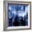 NYC - Reflections in Blue II-Kate Carrigan-Framed Art Print