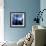 NYC - Reflections in Blue II-Kate Carrigan-Framed Art Print displayed on a wall