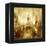 NYC - Reflections in Gold I-Kate Carrigan-Framed Stretched Canvas