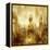 NYC - Reflections in Gold I-Kate Carrigan-Framed Stretched Canvas