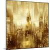 NYC - Reflections in Gold I-Kate Carrigan-Mounted Art Print