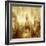 NYC - Reflections in Gold I-Kate Carrigan-Framed Art Print