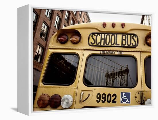 NYC School Bus-Nina Papiorek-Framed Premier Image Canvas