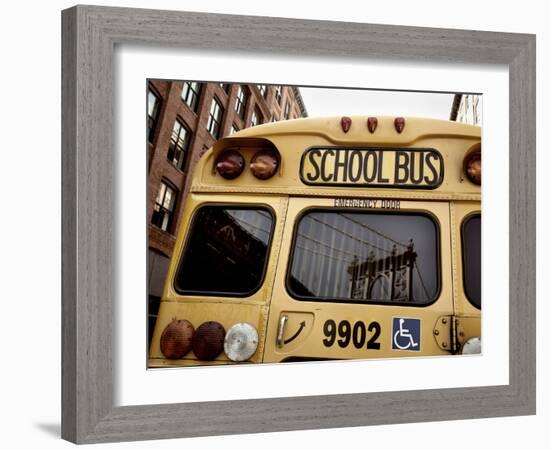 NYC School Bus-Nina Papiorek-Framed Photographic Print