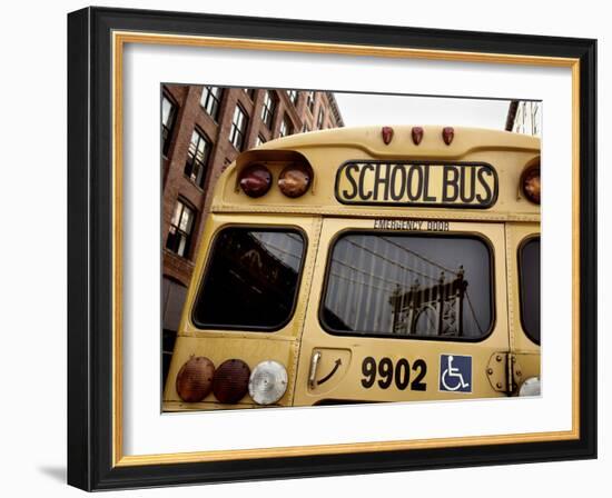 NYC School Bus-Nina Papiorek-Framed Photographic Print