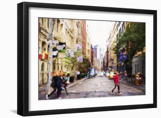 NYC Shopping - In the Style of Oil Painting-Philippe Hugonnard-Framed Giclee Print