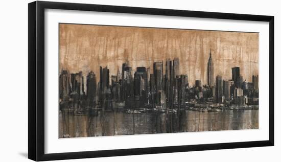 NYC Skyline 1-Dario Moschetta-Framed Art Print