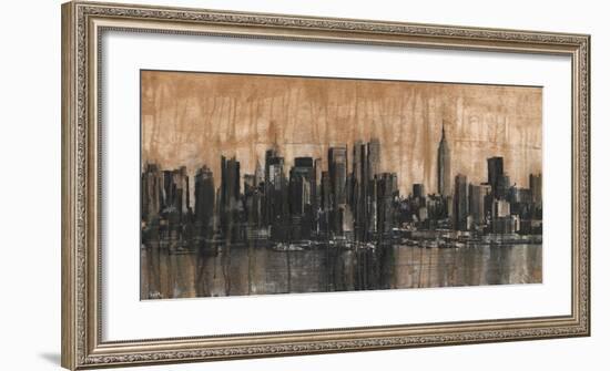 NYC Skyline 1-Dario Moschetta-Framed Art Print