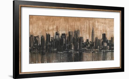 NYC Skyline 1-Dario Moschetta-Framed Art Print