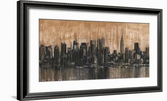 NYC Skyline 1-Dario Moschetta-Framed Art Print