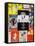 NYC Street Art - Patchwork of Old Posters of Broadway Musicals - Times Square - Manhattan-Philippe Hugonnard-Framed Premier Image Canvas