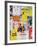 NYC Street Art - Patchwork of Old Posters of Broadway Musicals - Times Square - Manhattan-Philippe Hugonnard-Framed Premium Photographic Print