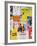 NYC Street Art - Patchwork of Old Posters of Broadway Musicals - Times Square - Manhattan-Philippe Hugonnard-Framed Photographic Print