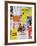 NYC Street Art - Patchwork of Old Posters of Broadway Musicals - Times Square - Manhattan-Philippe Hugonnard-Framed Photographic Print