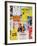 NYC Street Art - Patchwork of Old Posters of Broadway Musicals - Times Square - Manhattan-Philippe Hugonnard-Framed Photographic Print