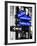 NYC Street Signs in Manhattan by Night - 34th Street, Seventh Avenue and Fashion Avenue Signs-Philippe Hugonnard-Framed Photographic Print