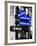 NYC Street Signs in Manhattan by Night - 34th Street, Seventh Avenue and Fashion Avenue Signs-Philippe Hugonnard-Framed Photographic Print