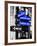 NYC Street Signs in Manhattan by Night - 34th Street, Seventh Avenue and Fashion Avenue Signs-Philippe Hugonnard-Framed Photographic Print