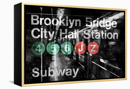 NYC Subway Station I-Luke Wilson-Framed Stretched Canvas
