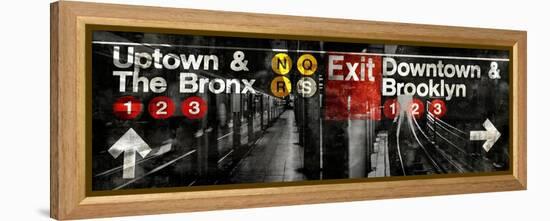 NYC Subway Station III-Luke Wilson-Framed Stretched Canvas