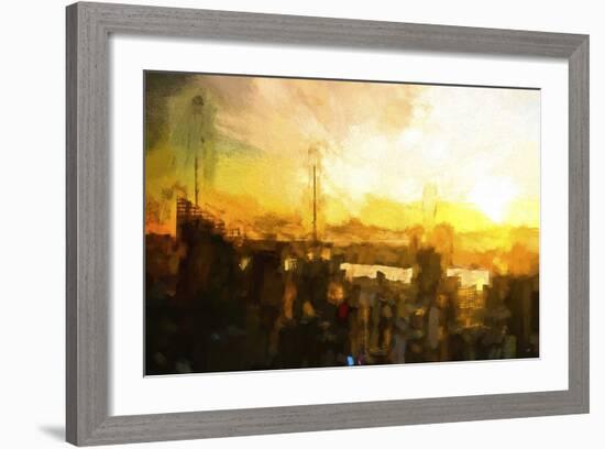 NYC Sunset Abstract III-Philippe Hugonnard-Framed Giclee Print