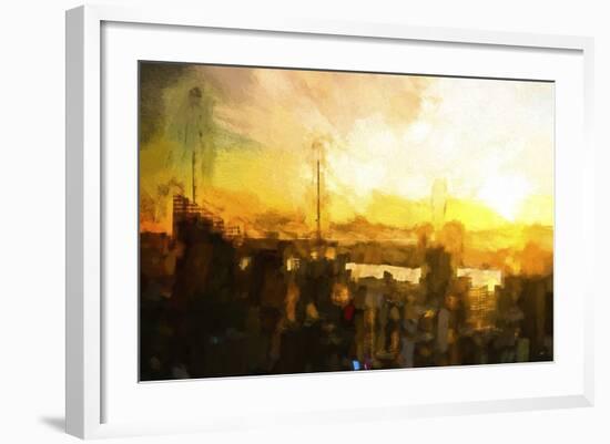 NYC Sunset Abstract III-Philippe Hugonnard-Framed Giclee Print