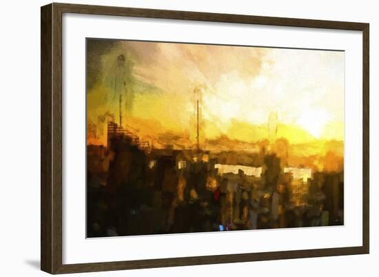 NYC Sunset Abstract III-Philippe Hugonnard-Framed Giclee Print