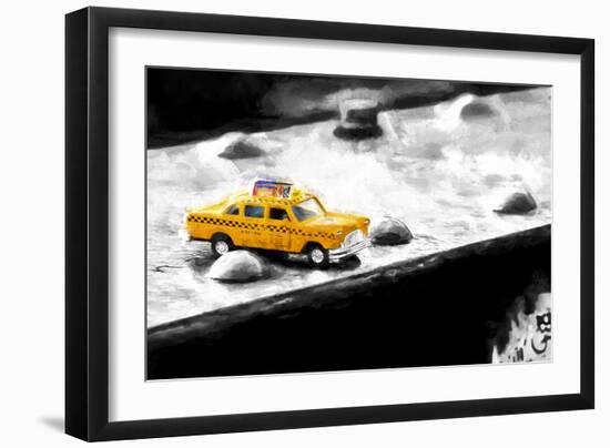 NYC Taxi Bridge-Philippe Hugonnard-Framed Giclee Print