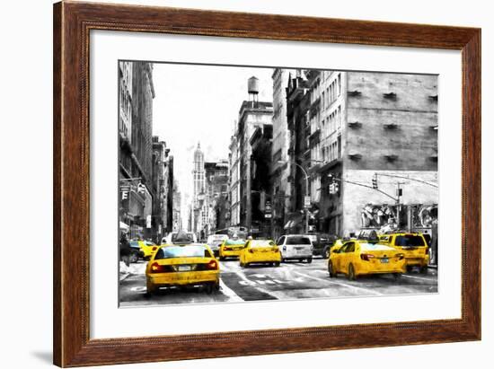 NYC Taxi Cabs-Philippe Hugonnard-Framed Giclee Print