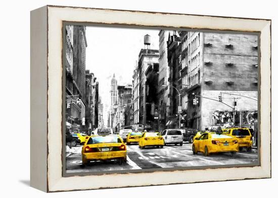 NYC Taxi Cabs-Philippe Hugonnard-Framed Premier Image Canvas