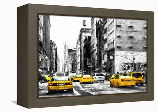 NYC Taxi Cabs-Philippe Hugonnard-Framed Premier Image Canvas