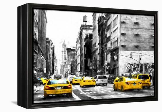 NYC Taxi Cabs-Philippe Hugonnard-Framed Premier Image Canvas