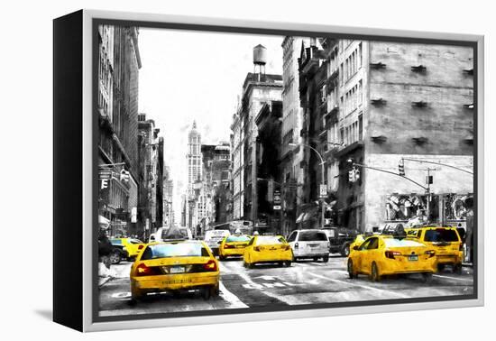 NYC Taxi Cabs-Philippe Hugonnard-Framed Premier Image Canvas